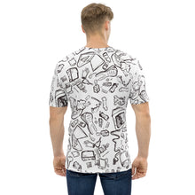 Load image into Gallery viewer, Live Love Landfill Line Drawing, White t-shirt