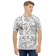 Load image into Gallery viewer, Live Love Landfill Line Drawing, White t-shirt