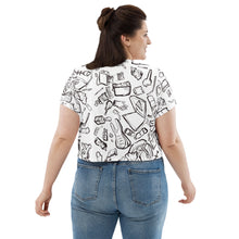Load image into Gallery viewer, Live Love Landfill Line Art Crop Tee