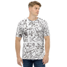 Load image into Gallery viewer, Live Love Landfill Line Drawing, White  t-shirt
