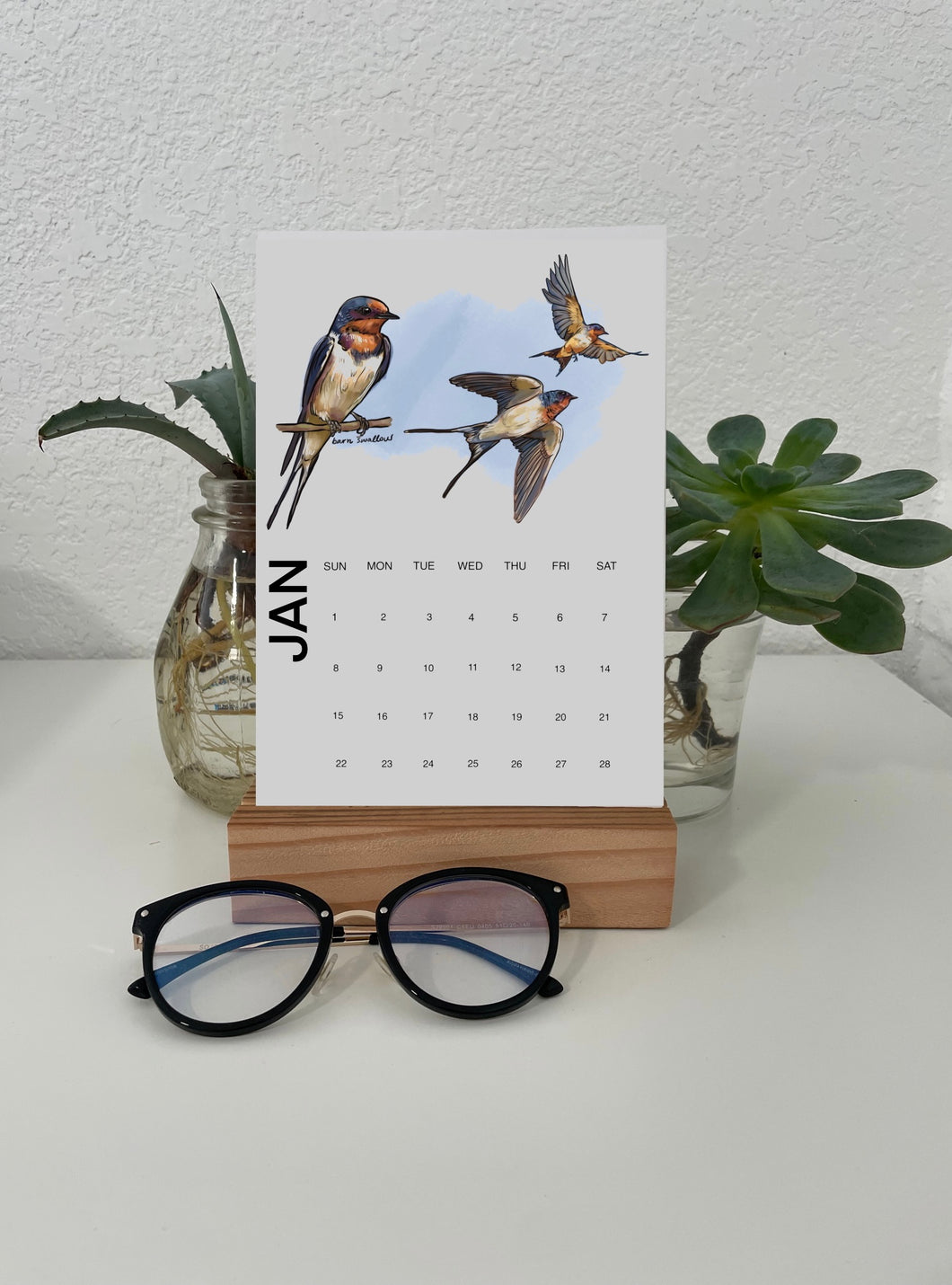 Upcycled Desk Calendar Stand (Stand Only)
