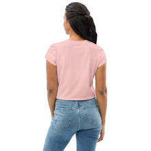 Load image into Gallery viewer, Crushin Heart Pink Crop Tee
