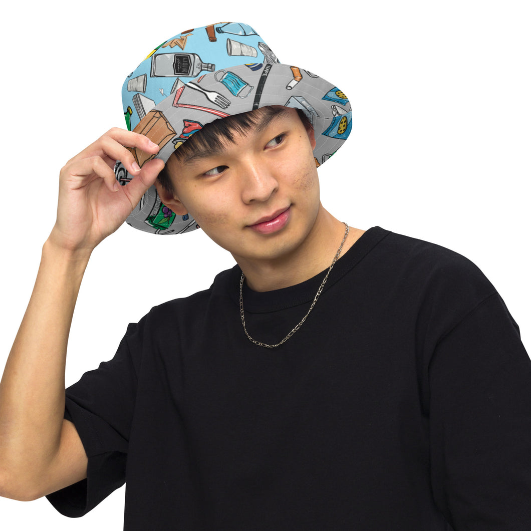 Landfill or Recycling Reversible Bucket Hat