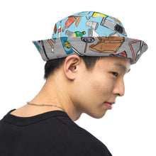 Load image into Gallery viewer, Sorting Bucket Hat (Recycling &amp; Landfill) Reversible bucket hat
