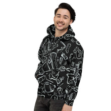 Load image into Gallery viewer, Live Love Landfill Inverse Line Art Hoodie
